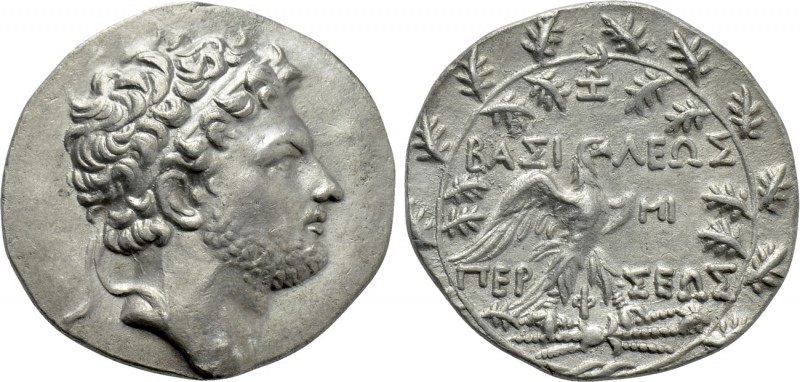 KINGS OF MACEDON. Perseus (179-168 BC). Tetradrachm. Pella or Amphipolis. Zoilos...