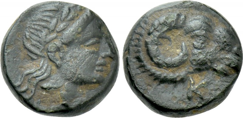 TROAS. Kebren. Ae (Circa 387-310 BC). 

Obv: Head of ram right; K below.
Rev:...