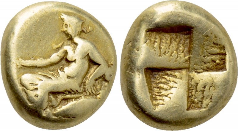 MYSIA. Kyzikos. EL Hekte (5th-4th centuries BC). 

Obv: Young Dionysos, holdin...
