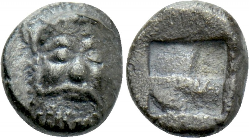 LESBOS. Methymna. Hemiobol (Circa 500/480-460 BC). 

Obv: Facing head of Silen...
