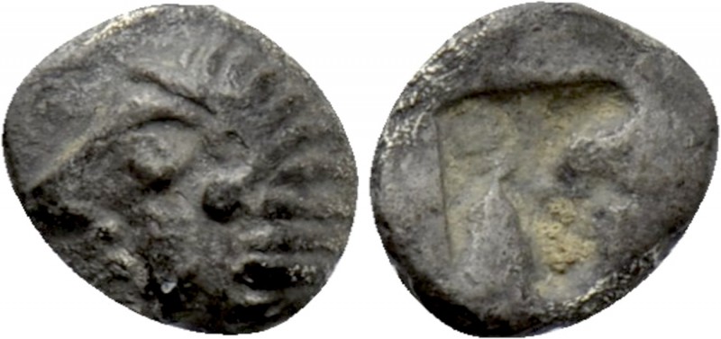 IONIA. Kolophon. 1/48 Stater or Tetartemorion (Late 6th century BC). 

Obv: Ar...