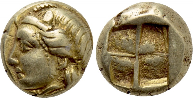 IONIA. Phokaia. EL Hekte (Circa 478-387 BC). 

Obv: Head of Io left, wearing t...