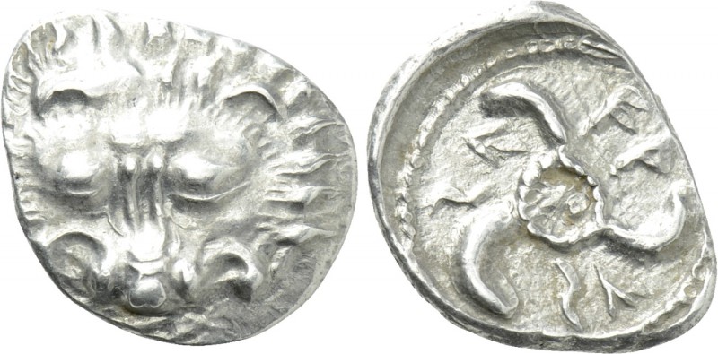 DYNASTS OF LYCIA. Wekhssere II (Circa 400-380 BC). Tetrobol. Tlos. 

Obv: Faci...