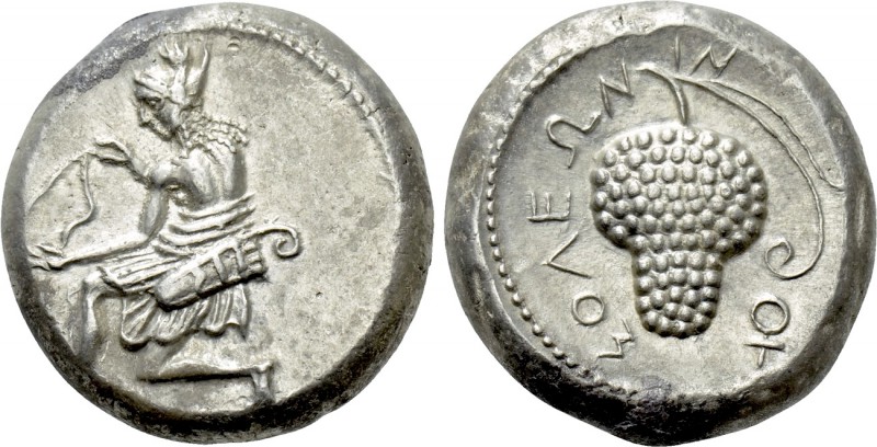 CILICIA. Soloi. Stater (Circa 410-375 BC).

Obv: Amazon kneeling left, stringi...