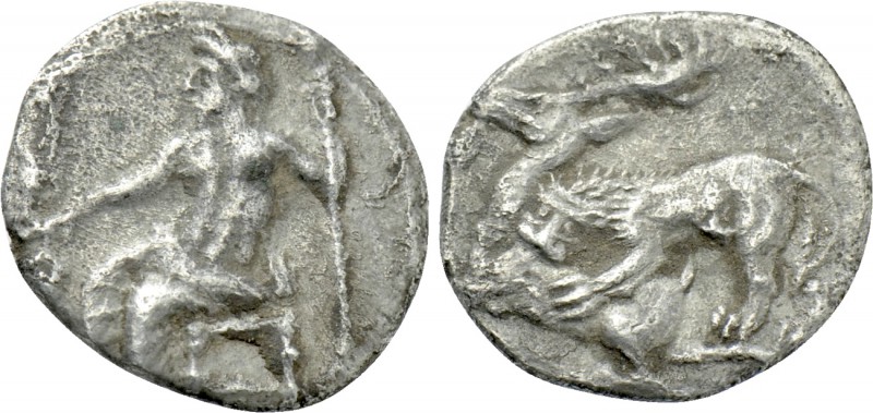 CILICIA. Tarsos. Mazaios (Satrap of Cilicia, 361/0-334 BC). Obol. 

Obv: Baalt...