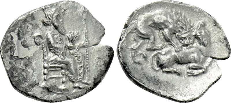 CILICIA. Tarsos. Mazaios (Satrap of Cilicia, 361/0-334 BC). Obol. 

Obv: Artax...