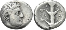 KYRENAICA. Kyrene. Time of Ptolemy I (Circa 308-305 BC). Didrachm.