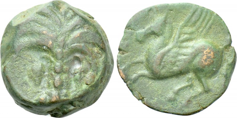 CARTHAGE. Ae Unit (Circa 400-350 BC). Uncertain mint in Sicily. 

Obv: Palm tr...