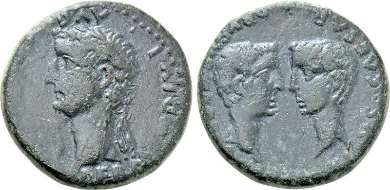 SPAIN. Hispalis (Colonia Romula). Tiberius with Germanicus and Drusus Caesares (...