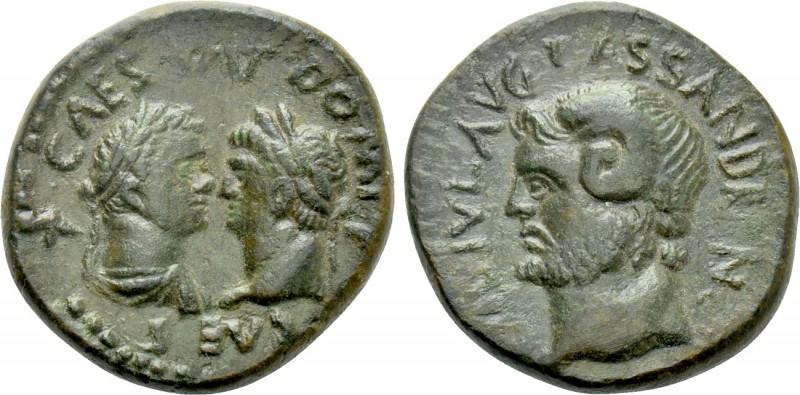 MACEDON. Cassandrea. Titus & Domitian (Caesares, 69-79 & 69-81). Ae.

Obv: T C...