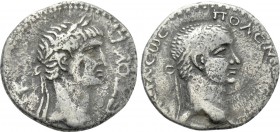 KINGS OF PONTUS. Polemo II with Nero (38-64). Drachm. Dated RY 20 (57/8).