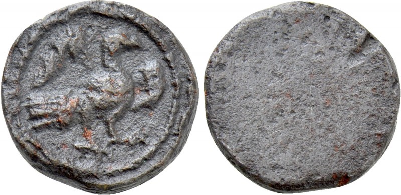 IONIA. Ephesus. PB Tessera (Circa 2nd-3rd centuries). 

Obv: Eagle standing ri...