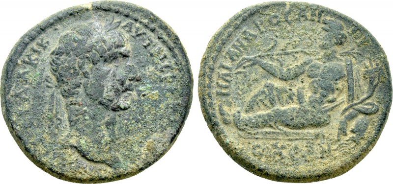 CARIA. Antioch ad Maeandrum. Trajan (98-117). Ae. 

Obv: AYT NЄP TPAIANOC KAI ...