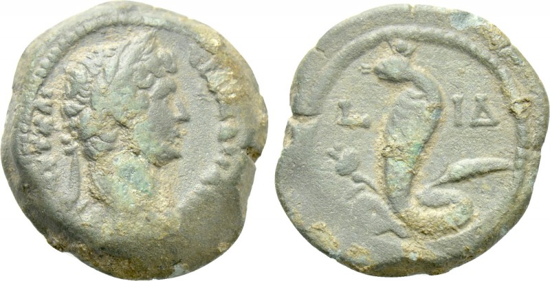 EGYPT. Alexandria. Hadrian (117-138). Ae Obol. Dated RY 14 (129/30). 

Obv: ΑV...