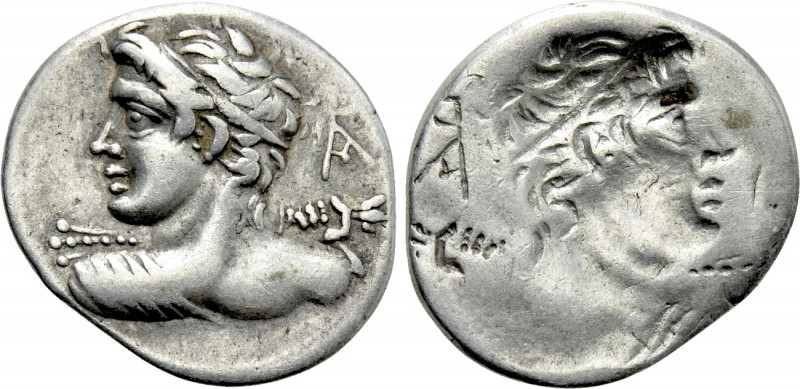 LUCIUS CAESIUS. Denarius (112-111 BC). Rome. Obverse brockage. 

Obv: Bust of ...