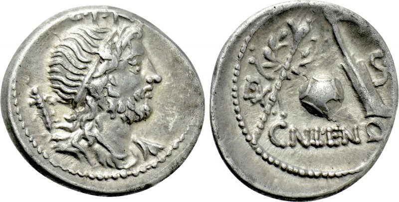 CN. LENTULUS. Denarius (76-75 BC). Uncertain mint in Spain.

Obv: G P R.
Diad...