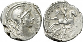 P. FONTEIUS P.F. CAPITO. Denarius (55 BC). Rome.