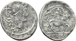 L. VALERIUS ACISCULUS. Denarius (45 BC). Rome.