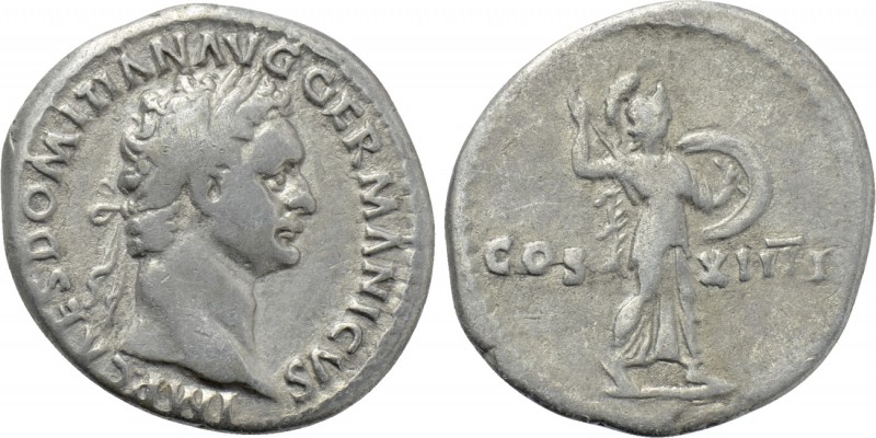 DOMITIAN (81-96). Denarius. Rome. 

Obv: IMP CAES DOMITIAN AVG GERMANICVS. 
L...