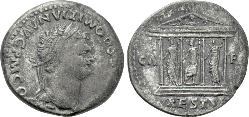 DOMITIAN (81-96). Cistophorus. Ephesus (or Rome for circulation in Asia Minor). ...