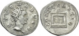 DIVUS NERVA (Died 98). Antoninianus. Rome. Struck under Trajanus Decius.