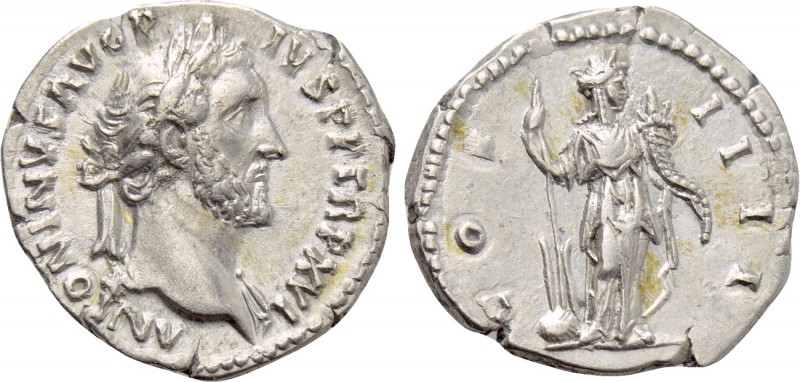 ANTONINUS PIUS (138-161). Denarius. Rome. 

Obv: ANTONINVS AVG PIVS P M TR P X...