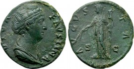DIVA FAUSTINA I (Died 140/1). Dupondius. Struck under Antoninus Pius.