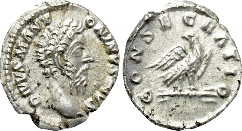 DIVUS MARCUS AURELIUS (Died 180). Denarius. Struck under Commodus. 

Obv: DIVV...