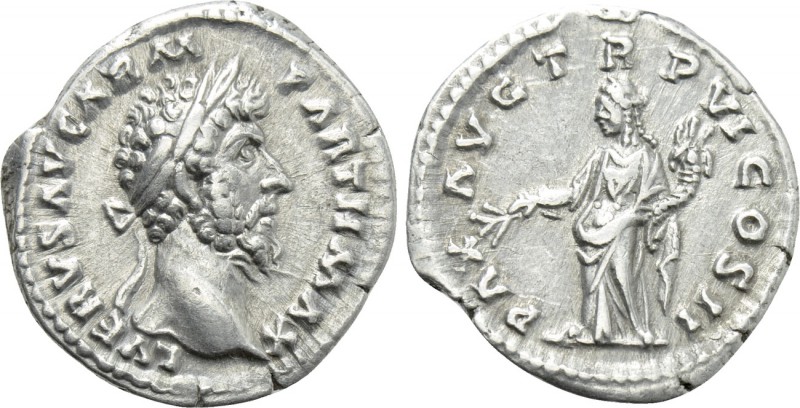 LUCIUS VERUS (161-169). Denarius. Rome. 

Obv: L VERVS AVG ARM PARTH MAX. 
La...