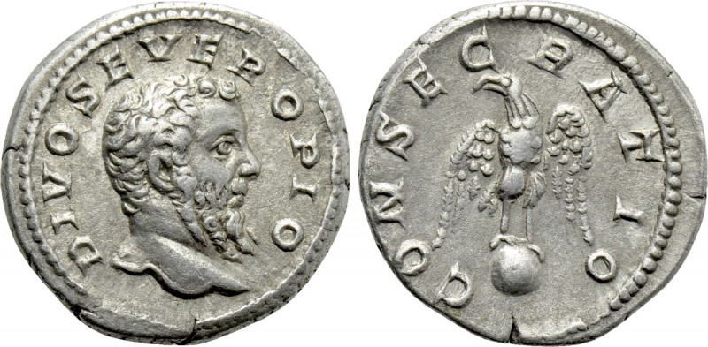 DIVUS SEPTIMIUS SEVERUS (Died 211). Denarius. Rome. Struck under Caracalla. 

...