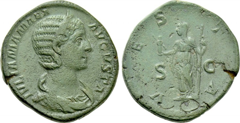 JULIA MAMAEA (Augusta, 222-235). Sestertius. Rome. 

Obv: IVLIA MAMAEA AVGVSTA...