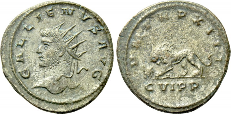 GALLIENUS (253-268). Antoninianus. Antioch. 

Obv: GALLIENVS AVG. 
Radiate he...