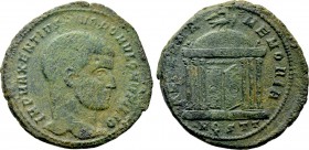 DIVUS ROMULUS (Died 309). Follis. Ostia.