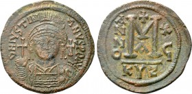 JUSTINIAN I (527-565). Follis. Cyzicus. Dated RY 16 (552/3).