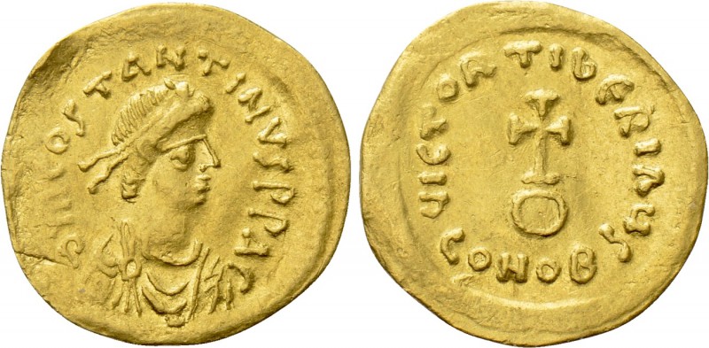 TIBERIUS II CONSTANTINE (578-582). GOLD Semissis. Constantinople. 

Obv: δ M C...