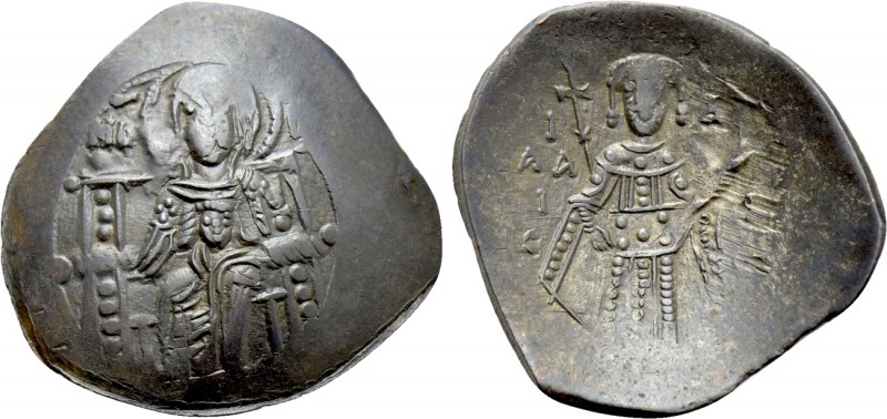 ISAAC II ANGELUS (First reign, 1185-1195). Trachy. Constantinople. 

Obv: The ...