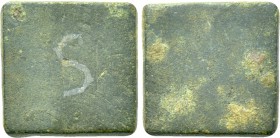 COMMERCIAL WEIGHT (Circa 4th-6th centuries). Square Ae. Uncertain standard.