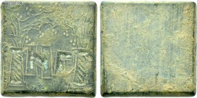 COMMERCIAL WEIGHT (Circa 4th-6th centuries). Square Ae Three Ounce Weight.