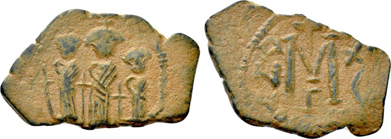 ISLAMIC. Arab-Byzantine (Circa 645-665). Fals. Cyprus. 

Obv: Three imperial f...