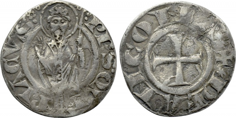 ITALY. Ancona (13th-14th centuries). Grosso. 

Obv: P P S QVIRIACVS. 
St. Jud...