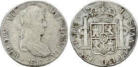 BOLIVIA. Ferdinand VII (1808-1833). 8 Reales (1817 Pts-PJ). Potosi.