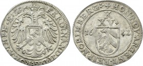GERMANY. Nuremberg. 15 Kreuzer (1622). In the name of Ferdinand II.