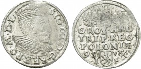 POLAND. Sigismund III Vasa (1587-1632). Trojak (1595). Poznań.