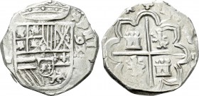 SPAIN. Philip II (1556-1598). Cob 4 Reales. Segovia (1593).