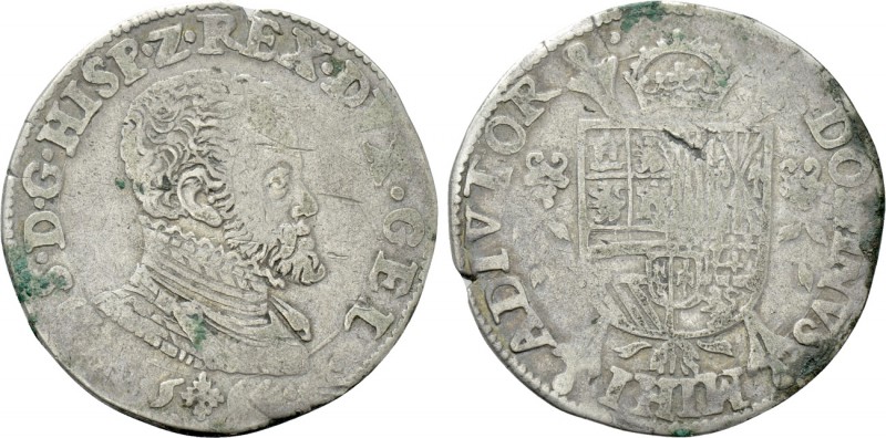SPANISH NETHERLANDS. Gelderland. Philip II of Spain (1555-1581). 1/2 Filipsdaald...