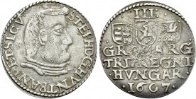 TRANSYLVANIA. Stephen Bocskai (1605-1606). Trojak (1607; Posthumous issue).
