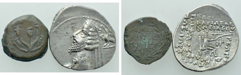 2 Ancient Coins. 

Obv: .
Rev: .

. 

Condition: See picture.

Weight: ...