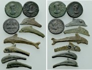 9 Greek and Roman Provincial Coins.