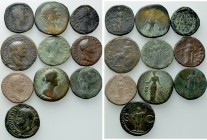 10 Sesterti and Middle Bronzes.
