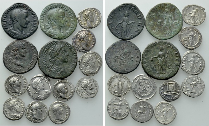 14 Roman Coins. 

Obv: .
Rev: .

. 

Condition: See picture.

Weight: g...